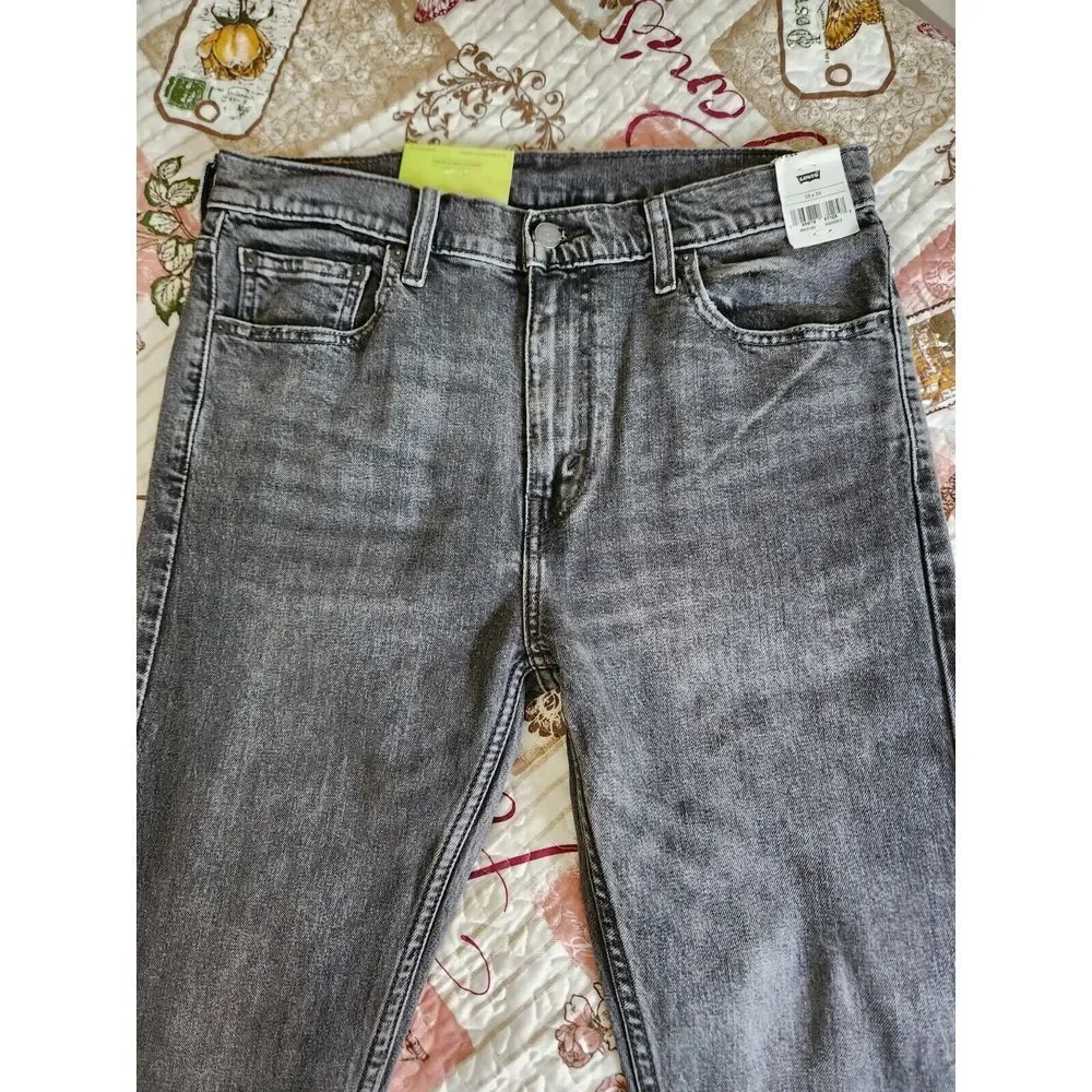 Levi's 510 Skinny Jeans Pants Mens Denim Stretch Black‎ Wash original Size 33×34